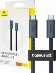 Kabel USB Baseus Kabel szybkiego ładowania USB do USB-C Baseus Flash 2 240W 1m (czarny) 1