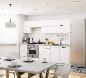 Fabryka Mebli Akord Szafka kuchenna stojąca OLIWIA 40 cm 3 szuflady plus blat - biała 7