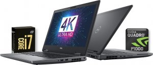 Laptop Dell PRECISION 7530 i7-8750H 16/500NVMe 4K! P1000 1