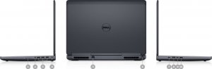 Laptop Dell PRECISION 7510 XEON E3-1545M 8x3,8GHz IPS 8/256GB SSD AMD W10+OFFICE 3