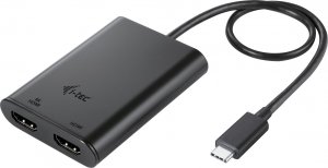 Adapter USB I-TEC C31 USB-C - HDMI x2 Czarny  (C31DUAL4K60HDMI) 1