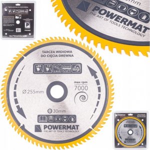 Powermat TARCZA WIDIOWA DO DREWNA PIŁY PIŁA 255 X 30 MM 80Z 1