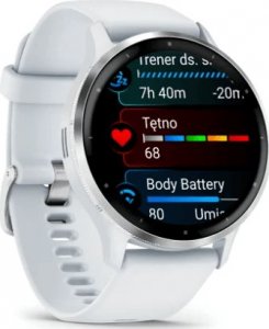Zegarek sportowy Garmin Venu 3 Biało-srebrny  (010-02784-00) 3
