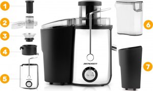 Sokowirówka Berdsen Sokowirówka 600W BD-750 Berdsen czarna 8