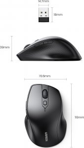 Mysz Ugreen Ergonomiczna mysz bezprzewodowa UGREEN 903952 (czarny) 8
