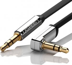 Kabel Ugreen Kątowy kabel mini jack 3,5mm AUX UGREEN AV119, płaski, 0.5 m (czarny) 8