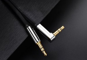 Kabel Ugreen Kątowy kabel mini jack 3,5mm AUX UGREEN AV119, płaski, 0.5 m (czarny) 10