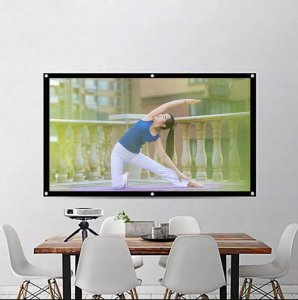 Projektor Zenwire EKRAN PROJEKCYJNY do projektora Przenośny składany 16:9 266x149cm 120 Cali 4