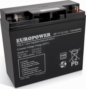 Europower Akumulator 12V 17Ah AGM Europower EP17-12 1