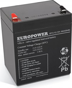 Europower Akumulator 12V 5Ah AGM Europower EP5-12 1