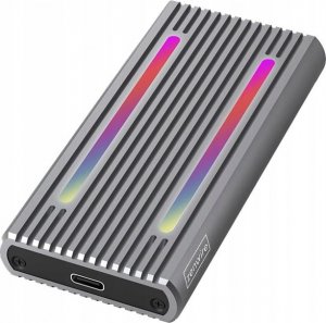 Kieszeń Zenwire Obudowa na dysk SSD m2 4w1 NVME Pcie SATA NGFF M.2 USB-C USB 3.0 10 GB/s Adapter Kieszeń LED RGB Zenwire 2808SN 5