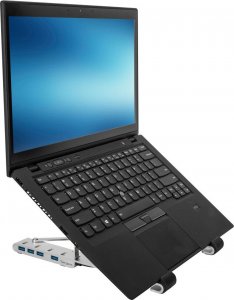 Targus Przenony stojak ze zintegrowanym koncentratorem USB-A 2