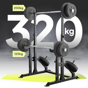 Zipro Stojak pod sztangę LIFT z asekuracją i miejscem na obciążenia 5