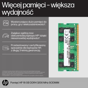 Pamięć do laptopa HP Pamięć 16GB DDR4 3200 8C4X9AA 1