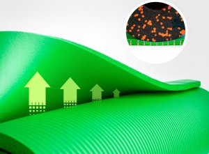 Lehmann Mata treningowa FFIYM-1018C 183 cm x 61 cm x 1 cm zielony 8