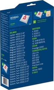 Worek do odkurzacza Worwo 12x WORKI ODKURZACZA DO ZELMER JUPITER SOLARIS ZVC425HT WORWO ZMB03K 3
