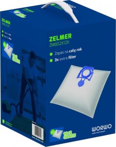 Worek do odkurzacza Worwo 24x WORKI ODKURZACZA WORWO ZMB02K DO ZELMER ODYSSEY ELF METEOR 2