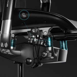 Fotel Diablo Chairs BRAVE Fotel biurowy ergonomiczny V-KINETIC czarny 12