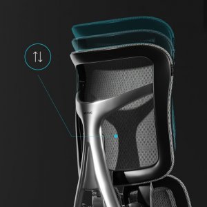 Fotel Diablo Chairs BRAVE Fotel biurowy ergonomiczny V-KINETIC czarny 6