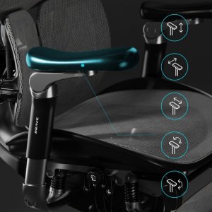 Fotel Diablo Chairs BRAVE Fotel biurowy ergonomiczny V-KINETIC czarny 10