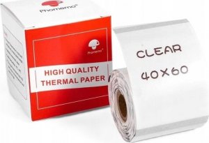 Phomemo Papier Przylepny Naklejki 40x60mm Przezroczysty M110 M120 M200 M220 M221 / XP-TT4060-130 2