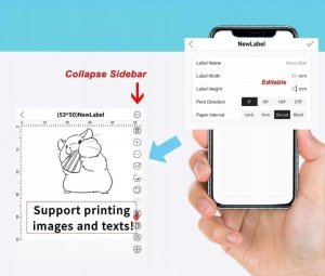 Phomemo Papier Przylepny Naklejki 40x60mm Przezroczysty M110 M120 M200 M220 M221 / XP-TT4060-130 5