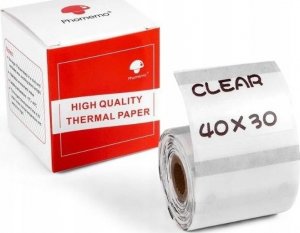 Phomemo Papier Przylepny Naklejki 40x30mm Przezroczysty M110 M120 M200 M220 M221 / XP-TT4030-230 9