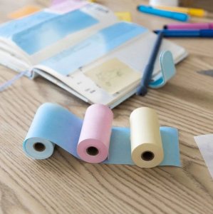 Phomemo Papier Wkłady Wkład Kolorowy 3x Rolka 53mm do Phomemo T02 M02 PRO M03 M04S / Q22-RMYPB 4