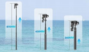 Statyw Ulanzi Profesjonalny Statyw + Monopod 145cm VLOG + Uchwyt na Telefon Prompter / MT-63 11