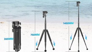 Statyw Ulanzi Profesjonalny Statyw + Monopod 145cm VLOG + Uchwyt na Telefon Prompter / MT-63 7