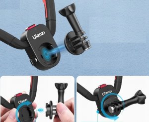Ulanzi Uchwyt Mocowanie Elastyczne na Szyję Szyja do GoPro / SJCAM / Xiaomi / DJI / INSTA360 - ULANZI / T011GBB1 4