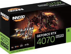 Karta graficzna Inno3D GeForce RTX 4070 SUPER Twin X2 12GB GDDR6X (N407S2-126X-186162N) 3