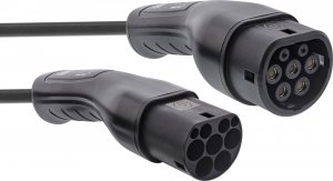 Kabel do ładowania samochodów InLine 11kW Type 2, 3-fazy, 7,5m spiralny (16277S) 2