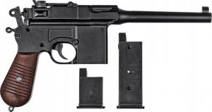 tomdorix Pistolet Metalowy Na Kulki C96 MAUSER 100% METAL + Granat+ Tarcze 7