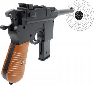 tomdorix Pistolet Metalowy Na Kulki C96 MAUSER 100% METAL + Granat+ Tarcze 8