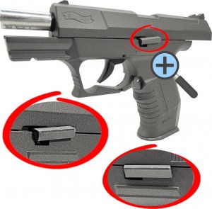 tomdorix Pistolet WALTHER P99 Replika Air Soft Gun FULL METAL + GRANAT 800szt. Kulek 5