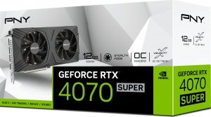 Karta graficzna PNY GeForce RTX 4070 SUPER Verto OC Dual Fan 12GB GDDR6X (VCG4070S12DFXPB1-O) 13