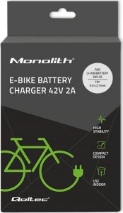 Qoltec Ładowarka do baterii roweru elektrycznego 36V | 42V | 2A | 5.5*2.1 4