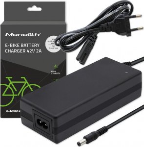 Qoltec Ładowarka do baterii roweru elektrycznego 36V | 42V | 2A | 5.5*2.1 6
