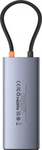 HUB USB Baseus Hub 6w1 Baseus Metal Gleam 2 Series, USB-C do 2xUSB 3.0 +USB-C + HDMI + USB-C PD + Ethernet RJ45 16