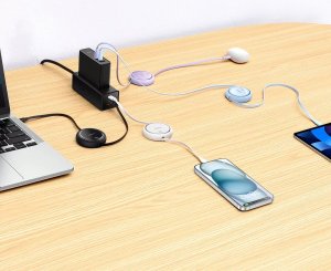 Kabel USB Baseus USB-C - USB-C 1 m Biały (P10364500211-00) 5