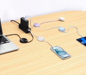 Kabel USB Baseus USB-C - USB-C 1 m Niebieski (P10364500311-00) 5