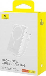 Powerbank Baseus Magnetic Mini 10000mAh Biały 8