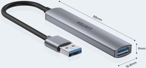 HUB USB Unitek uHUB Q4 4x USB-A 3.1 Gen1 (H1208A) 8