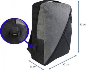 Plecak Caley PLECAK PODRÓŻNY 40x30x12 DO SAMOLOTU NA LAPTOPA BAGAŻ PODRĘCZNY - GRANATOWY 5