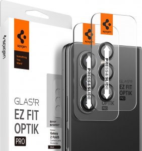 Spigen Glass tR EZ Fit Optik Pro 2 Pack, black - Samsung Galaxy Z Fold5 1