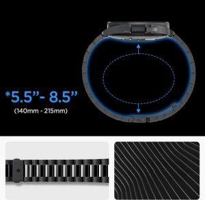 Spigen Spigen Modern Fit 316L Band, black - Samsung Galaxy Watch6 Classic 47mm 2