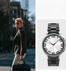 Spigen Spigen Modern Fit 316L Band, black - Samsung Galaxy Watch6 Classic 47mm 6