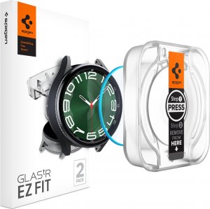 Spigen Glass tR EZ Fit 2 Pack - Samsung Galaxy Watch6 Classic 47mm 1