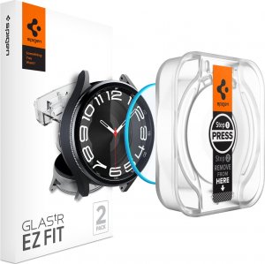 Spigen Glass tR EZ Fit 2 Pack - Samsung Galaxy Watch6 Classic 43mm 1